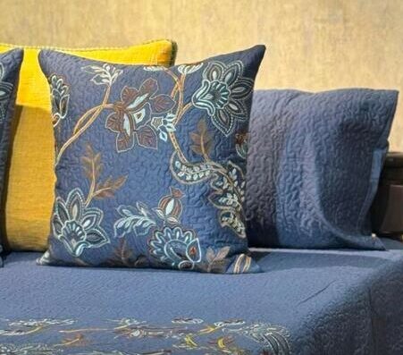 PREMIUM COTTON MULTITHREAD EMBROIDERY BEDCOVER 5PC SET