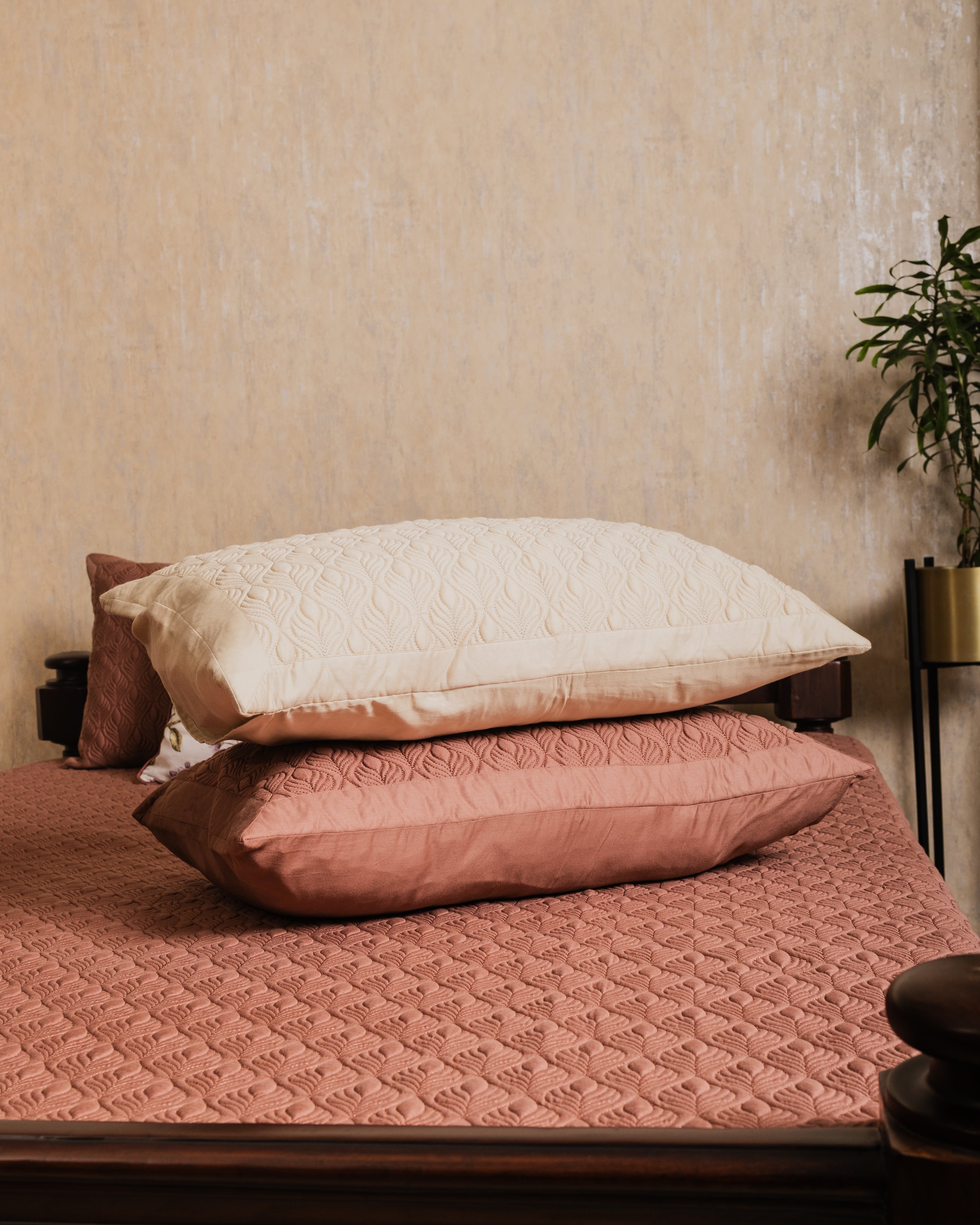 Quilted cotton bedcover  5 pcs set