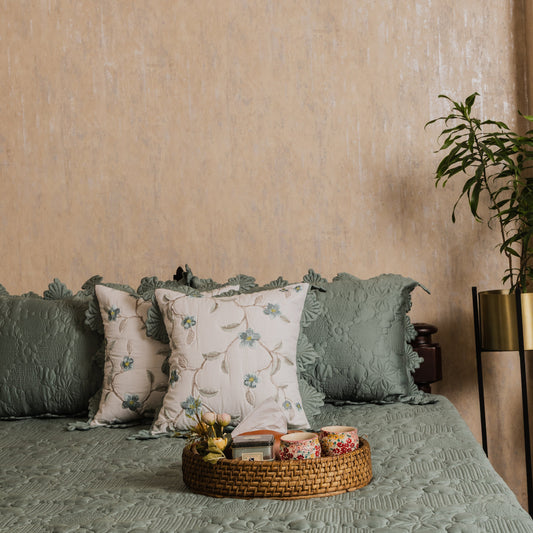 Quilted cotton bedcover 5 pcs set [B0023]