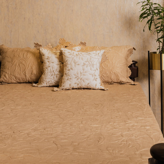 Quilted cotton bedcover 5 pcs set [B0022]