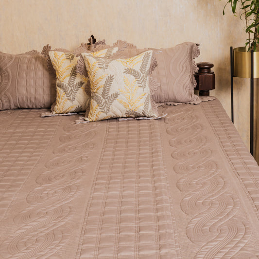 Quilted cotton bedcover 5 pcs set [B0018]