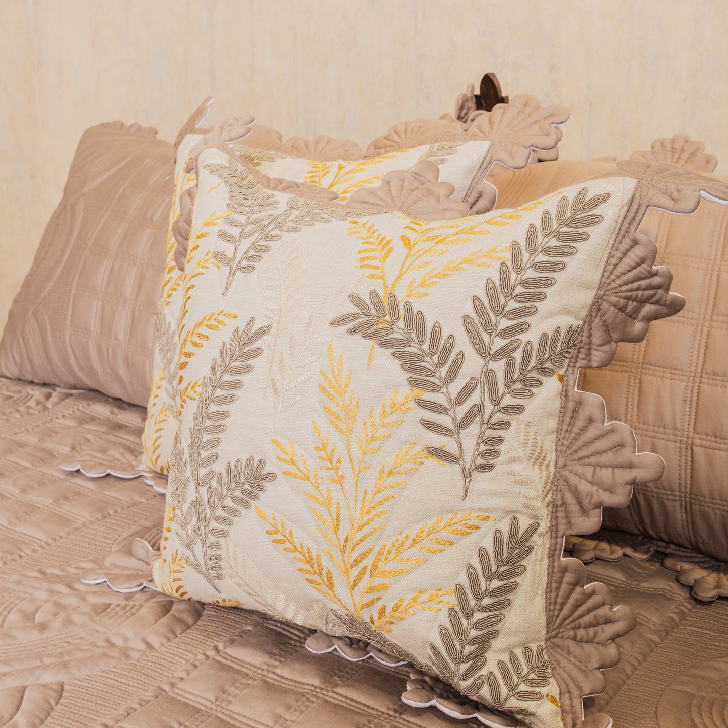 Quilted cotton bedcover 5 pcs set [B0018]