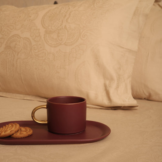 300TC JACQUARD BEDSHEET 3PCS SET [B0032]