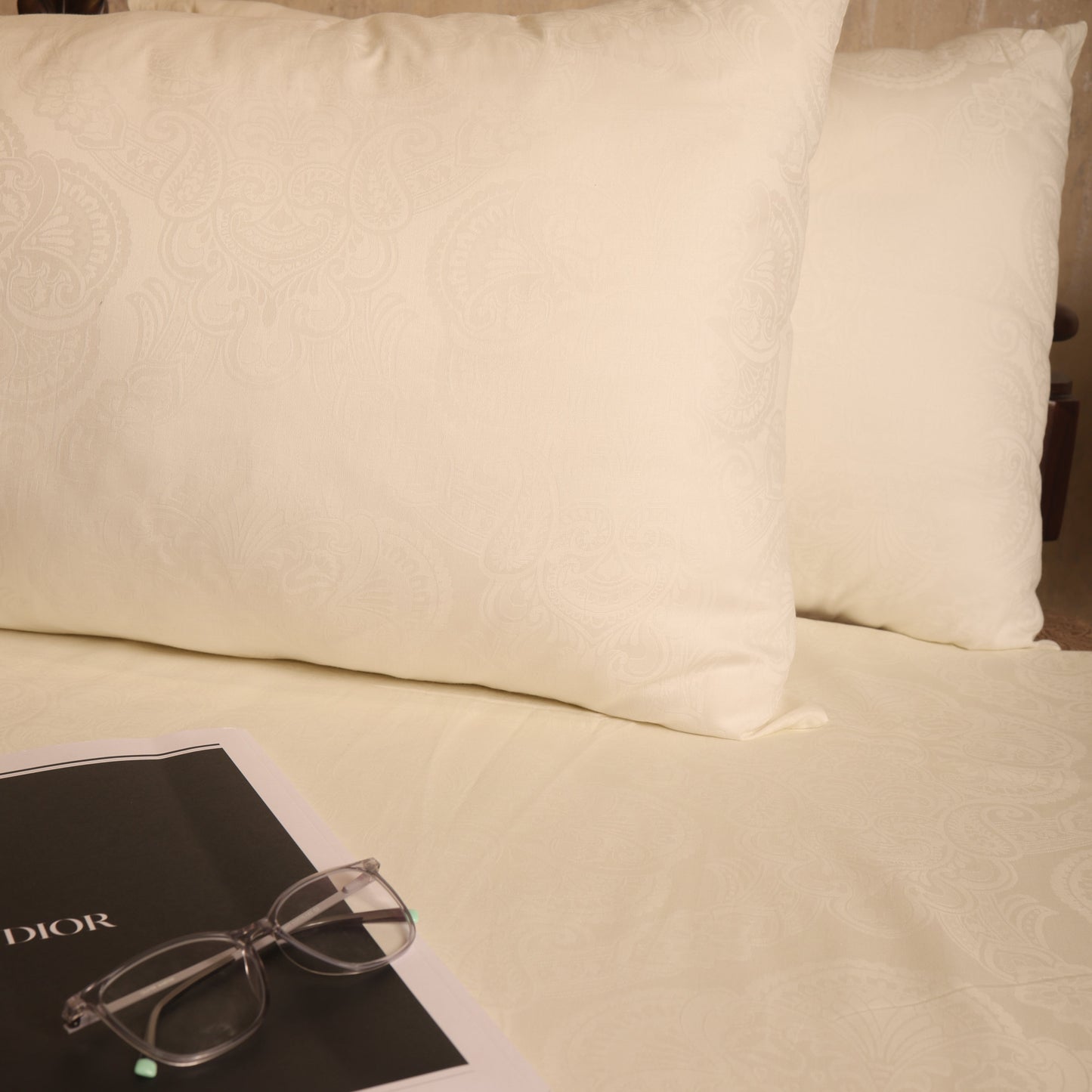 300TC JACQUARD BEDSHEET 3PCS SET[B0033]