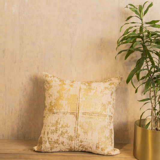 Golden foil print cushion cover(18X18) [Cc0010]