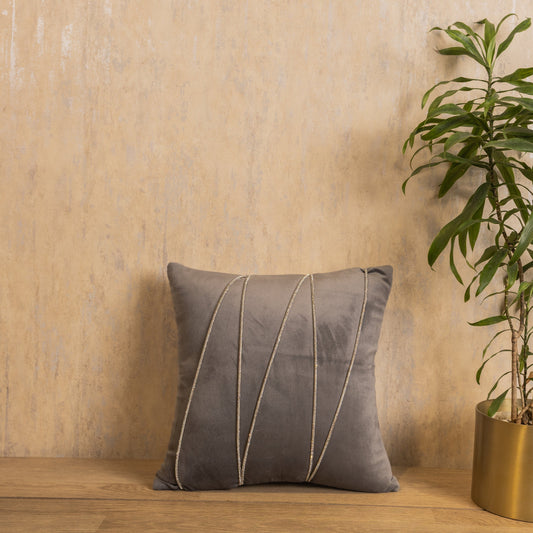 VELVET GLITTER ROPE CUSHION COVER(16x16) [Cc0007]