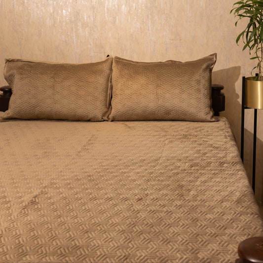 PREMIUM VELVET BEDSPREAD 4PCS SET [B0010]