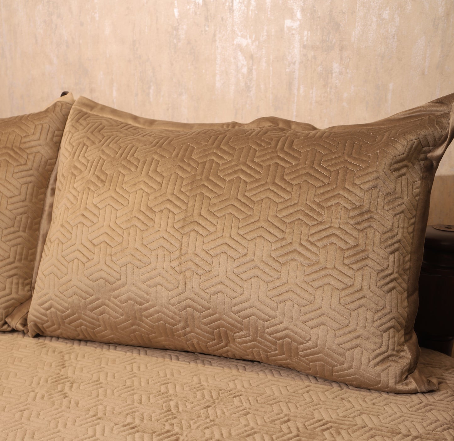 PREMIUM VELVET BEDSPREAD 4PCS SET [B0010]