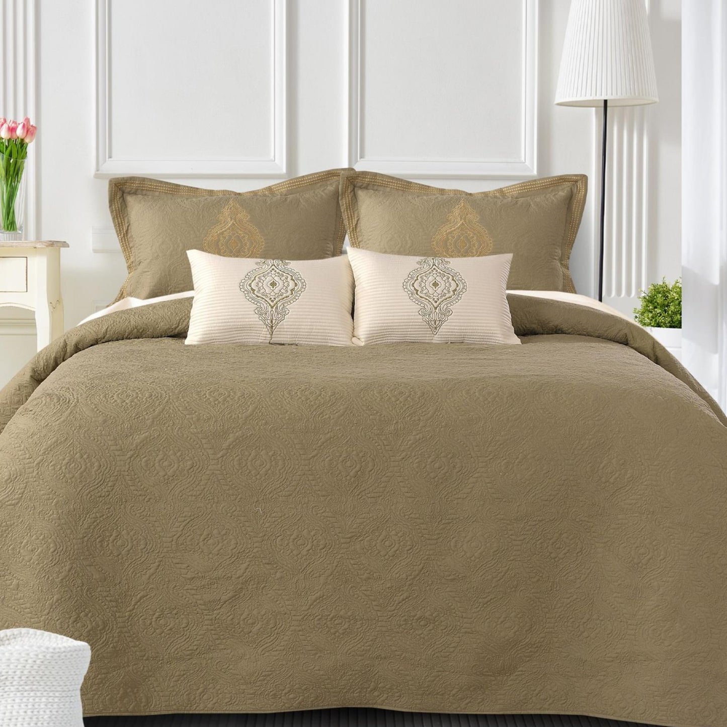 QUILTED BEDCOVER 5PCS SET [B0041]