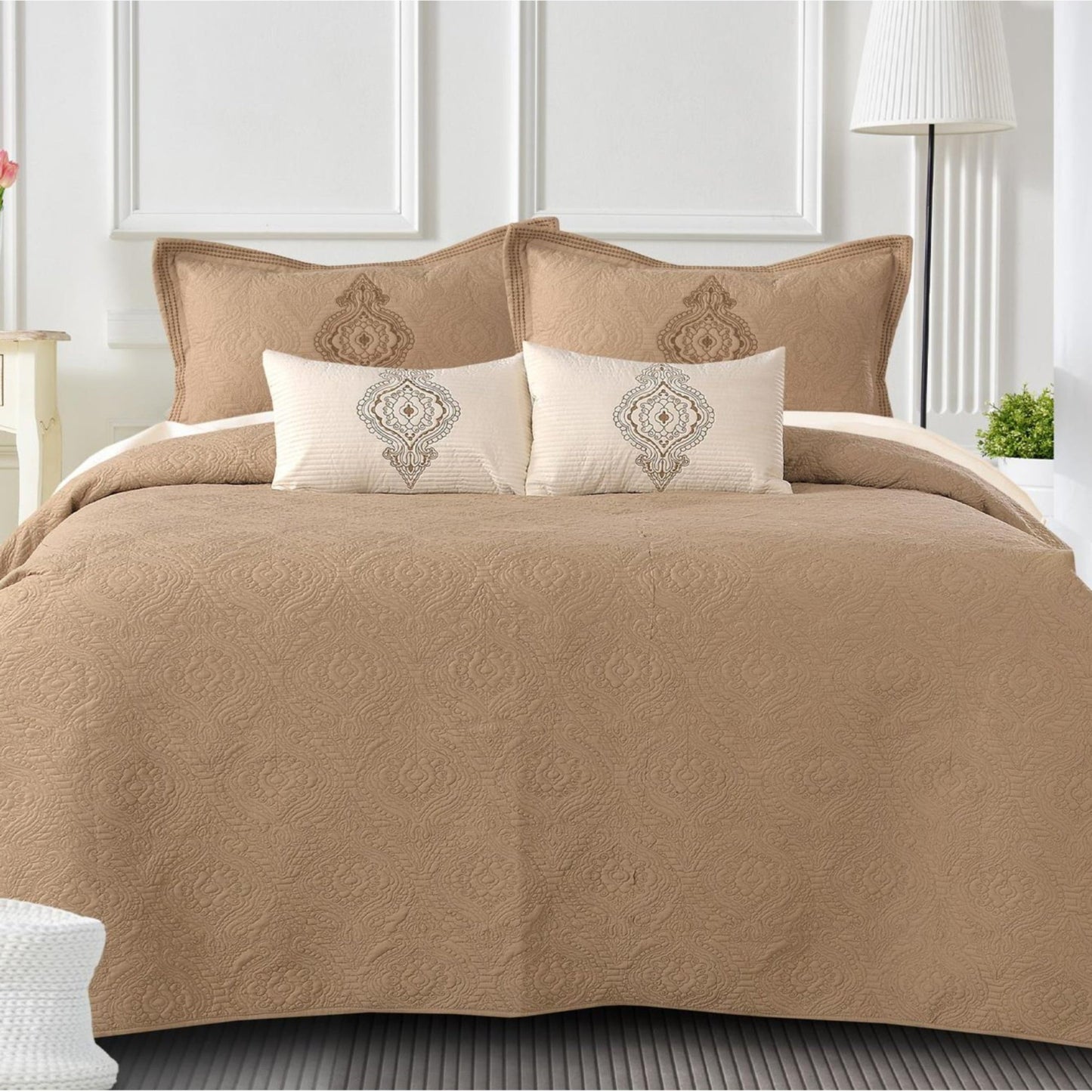 QUILTED BEDCOVER 5PCS SET [B0031]