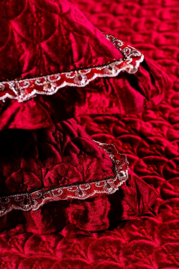 Premium Velvet Quilted Bed Cover