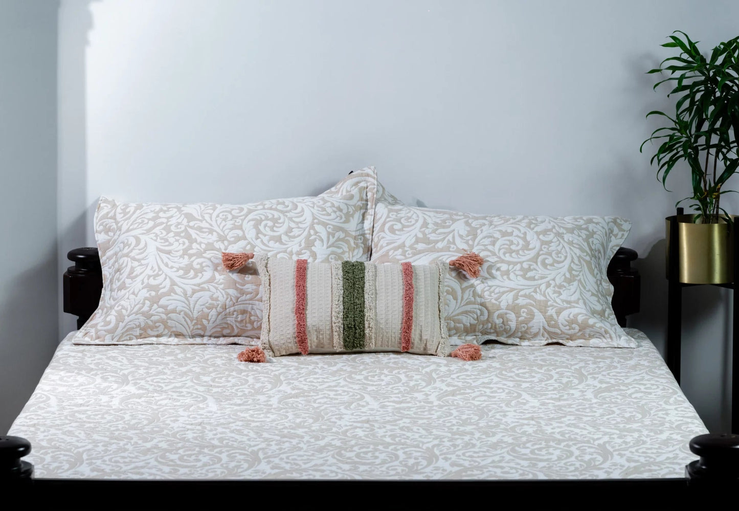 COTTON QUILTED BED COVER 3PCS SET