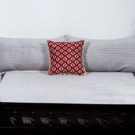 Premium Velvet Quilted Bed Cover 3pcs Set [B0028]