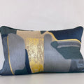 Thread work with golden foil cushion cover(12x20) [Cc0038]