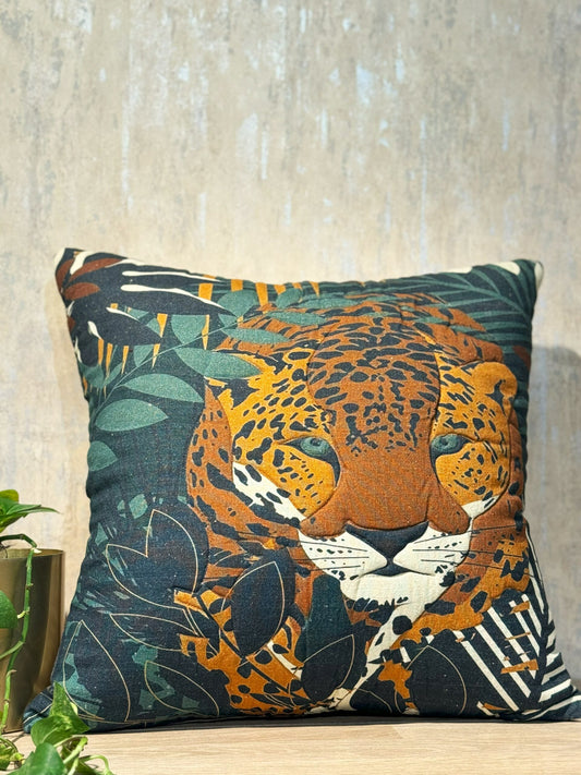 Stone Washed Printed Cushion Cover (18*18)inches