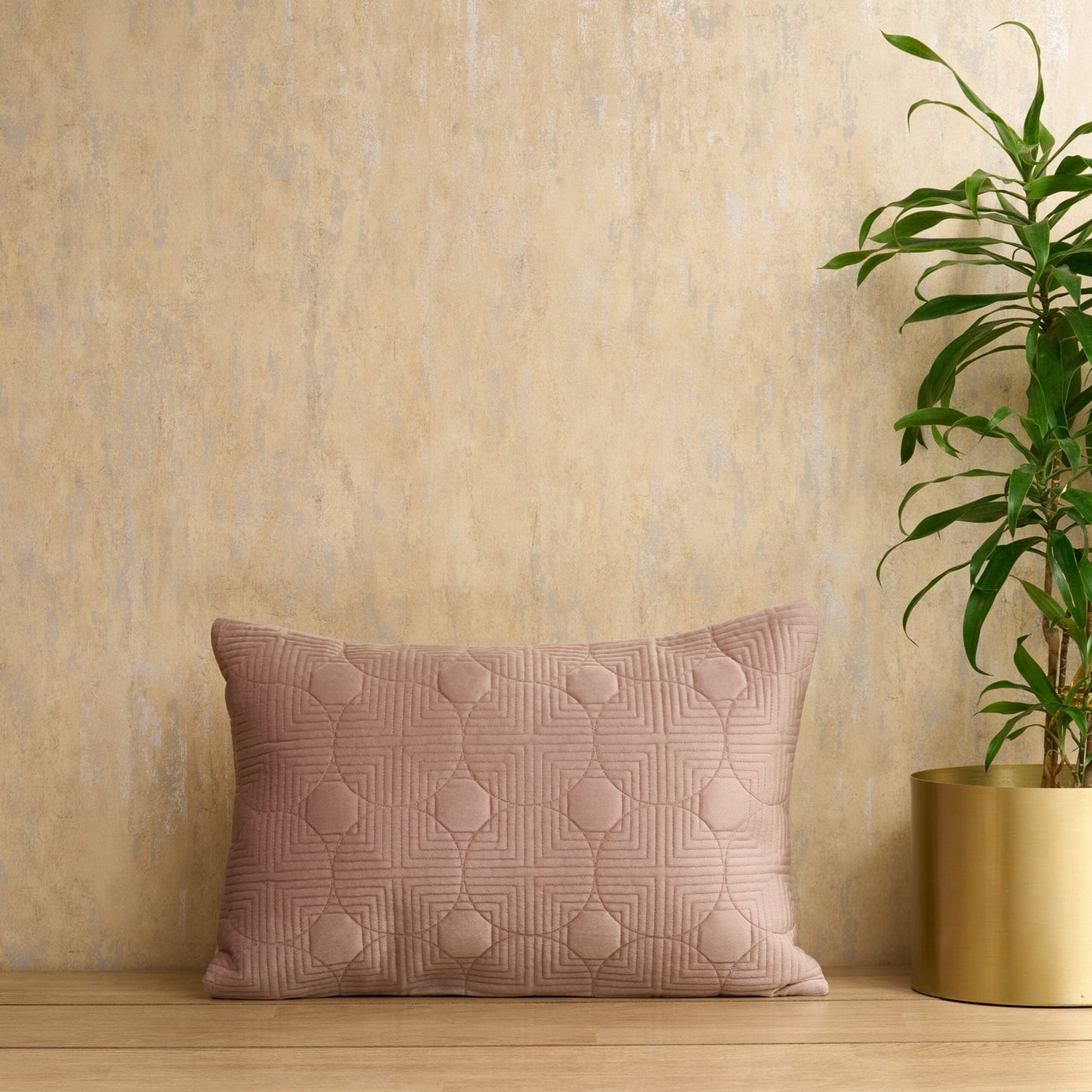 Velvet quilted cushion cover (12x20) [Cc0035]