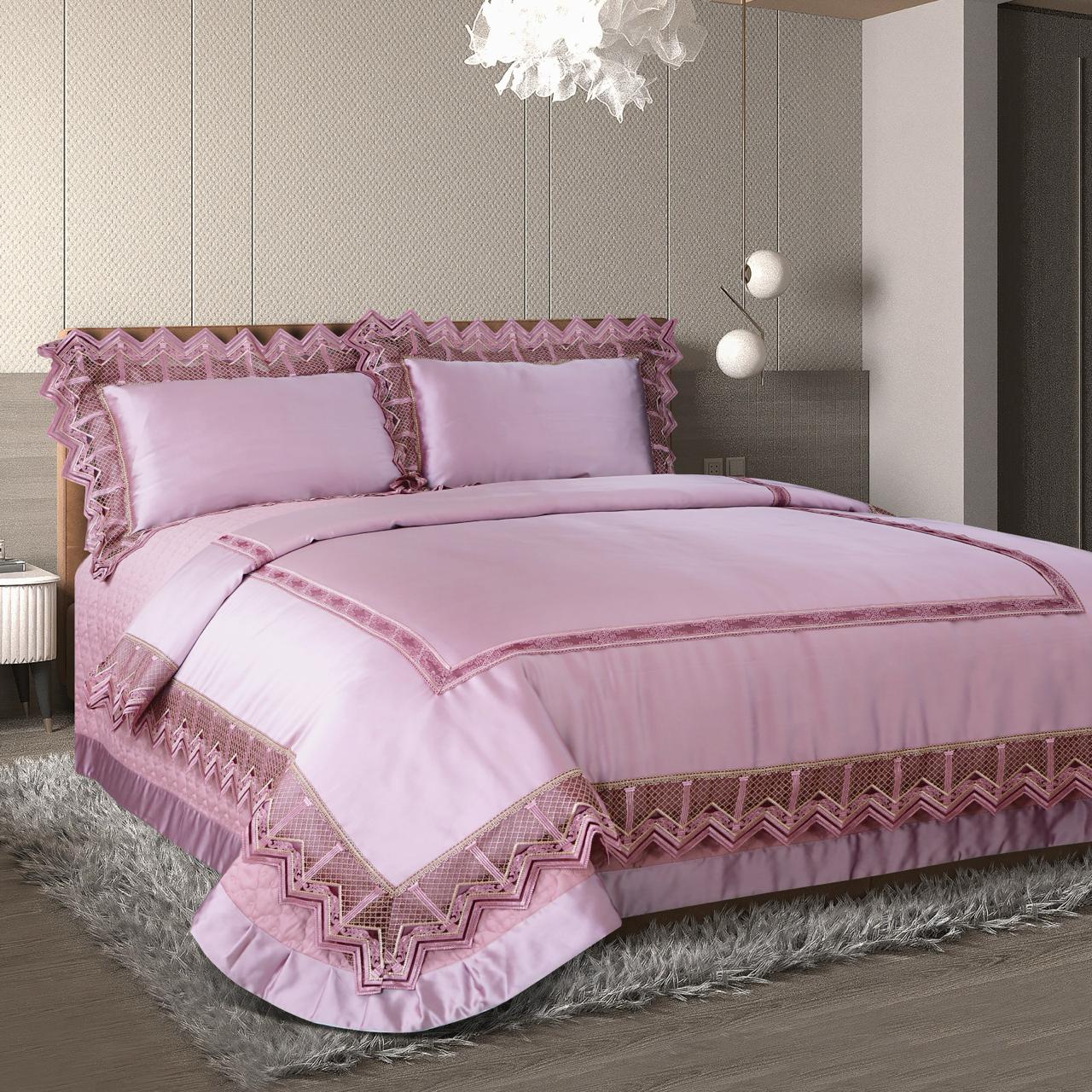 PINK TROUSSEAU BEDSPREAD 4PCS SET [B0002]
