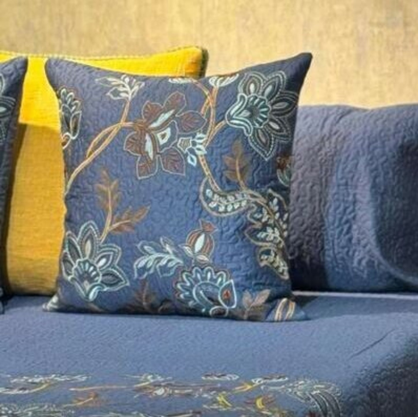 PREMIUM COTTON MULTITHREAD EMBROIDERY BEDCOVER 5PC SET [B0008]